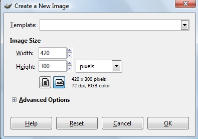 Image Resolution in Gimp