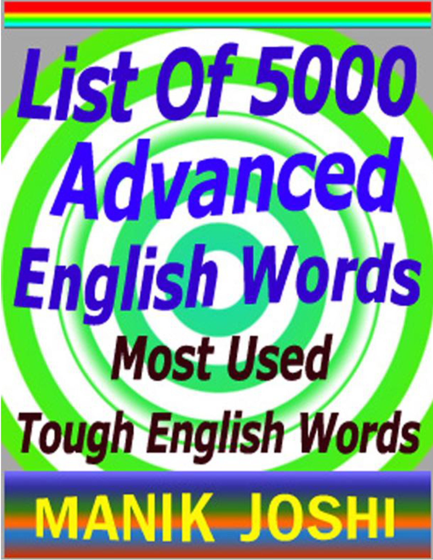 List Of 5000 Advanced English Words eBook EBook Pothi