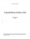 5 Quadrillions Dollars USA (eBook)