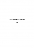 The Summer Vows of Romeo (eBook)
