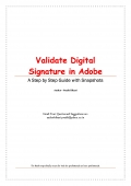 Validate Digital Signature in Adobe (eBook)