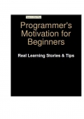 Programmer's Motivation for Beginners (eBook)