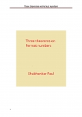 Three theorems on Fermat numbers (eBook)