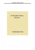 On Number Theory (Part III) (eBook)