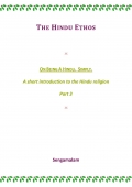 The Hindu Ethos (eBook)