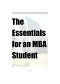 The Essentials for an MBA Student CHAPTER 1 (eBook)