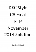 DKC Style CA Final RTP November 2014 Solution (eBook)