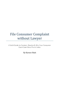 File Consumer Complaint without Lawyer  (eBook)