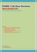 PGMEE 11th Hour Revision BIOCHEMISTRY (eBook)