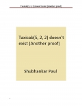 Taxicab(5, 2, 2) doesn't exist (Another proof) (eBook)