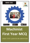 Machinist First Year MCQ