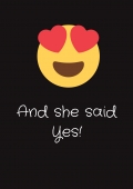 And she said Yes