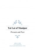 Tai Lai of Manipur (eBook)