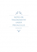 Notes On Trigonometry Under Pre-calculus (eBook)