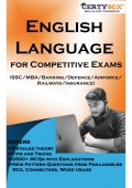 English Language for Competitive Exams (eBook)