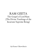 RAM  GEETA: The Gospel of Lord Ram (eBook)