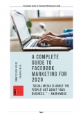 A Complete Guide To Facebook Marketing For 2020 (eBook)