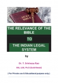 The relevance of the Bible to the Indian legal system (eBook)