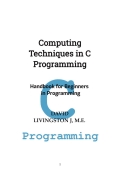 Computing Techniques in C Programming (eBook)