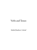 Verbs and Tenses (eBook)