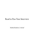 Read to Pass Your Interview (eBook)