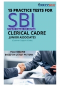 15 Practice Tests for SBI Bank Clerk Junior Associates Preliminary Exam 2021 (eBook)