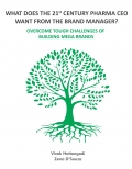 WHAT DOES THE 21st CENTURY PHARMA CEO WANT FROM THE BRAND MANAGER?