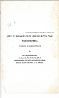 Settled Principles of Law on Both Civil and Criminal (eBook)