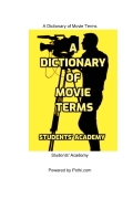 A Dictionary of Movie Terms (eBook)