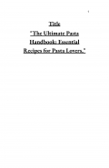 The Ultimate Pasta Handbook (eBook)