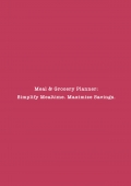 Meal & Grocery Planner