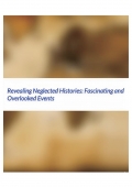 Revealing Neglected Histories: Fascinating and Overlooked Events. (eBook)