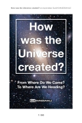 How was the Universe created? (eBook)