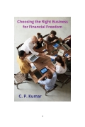 Choosing the Right Business for Financial Freedom (eBook)