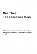 Baatcheet: The senseless talks (In Hinglish) (eBook)