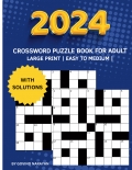 2024 Crossword Puzzle Book For Adult With Solutions