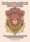 Monkey Coloring Book for Kids & Adults
