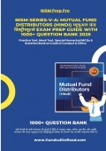 NISM-Series-V-A: Mutual Fund Distributors (HINDI) म्यूचुअल फ़ंड डिस्ट्रीब्यूटर्स Exam Prep Guide with 1000+ Question Bank