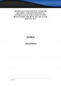 Artificial Intelligence, National security, and. Constitutional Governance in the United States reinventing the rule of law in the Digital age (eBook)