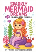 Sparkly Mermaid Dreams Coloring Book for Girls Ages 6-12