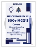 UPSC EPFO 2025: 500+ MCQs Complete Practice Guide with Explanations (eBook)