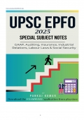UPSC EPFO/APFC 2025 : Special subject Book (eBook)