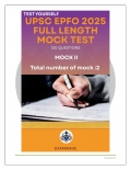 UPSC EPFO/APFC Full-Length Mock Test II: 120 Topic-Wise Practice Questions with Explanations (eBook)