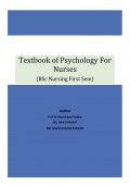 Textbook of Psychology For  Nurses(BSc Nursing First Sem) (eBook)