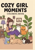Everyday Magic: Cute & Cozy Girl Moments Coloring Book: