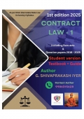 English contract law 1 hybrid book as per KSLU syllabus  (eBook)