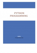 PYTHON PROGRAMMING (eBook) PYTHON PROGRAMMING (eBook)