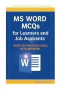 MS Word MCQs for Learners and Job Aspirants: Most 363 Probably MCQs with Answers (eBook)