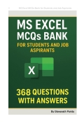 MS Excel MCQs Bank for Students and Job Aspirants: 368 Questions with answers (eBook)