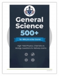 General Science 500+ MCQs for RRB JE & other Railway Exams (eBook)